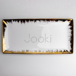 Блюдо сервировочное фарфоровое Golden Eye 40,5 см Yiwu DD26-34 Функциональность Jooki