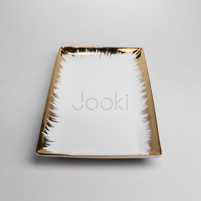 Блюдо сервировочное фарфоровое Golden Eye 40,5 см Yiwu DD26-34 Функциональность Jooki