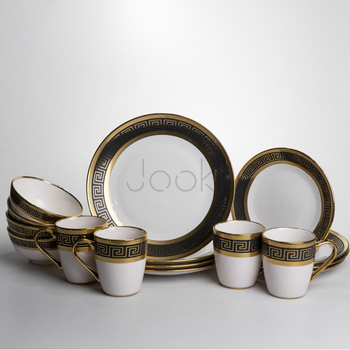 Столовый сервиз на 4 персоны фарфоровый Meander Yiwu WZW-16  Jooki
