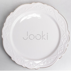 Блюдо сервировочное круглое фарфоровое Pearl 30,5 см Yiwu HP-HK-C18 Надежный выбор Jooki