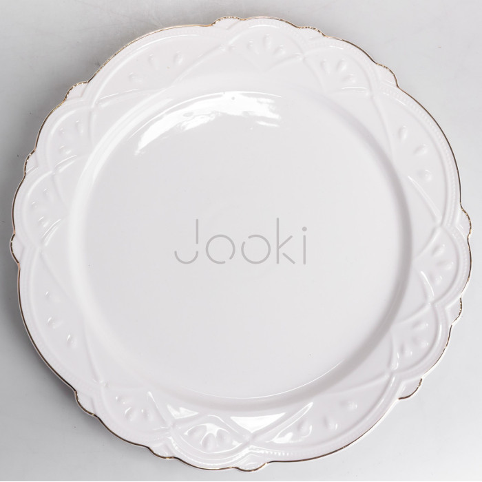 Блюдо сервировочное круглое фарфоровое Pearl 30,5 см Yiwu HP-HK-C18 Надежный выбор Jooki