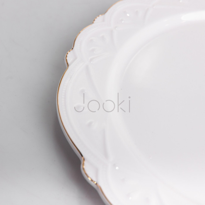 Блюдо сервировочное круглое фарфоровое Pearl 30,5 см Yiwu HP-HK-C18 Надежный выбор Jooki