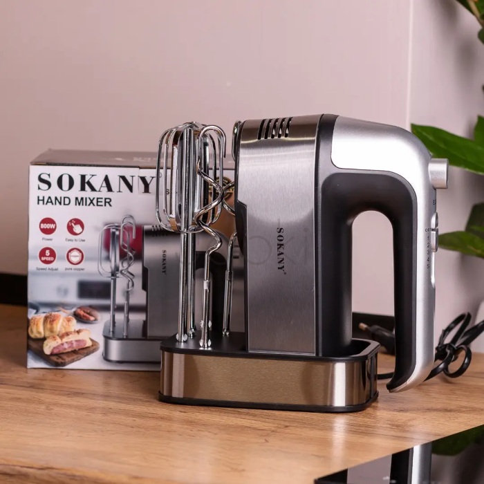 Миксер ручной Sokany 350 Вт 5 скоростей 2 насадки SK-6627  Jooki