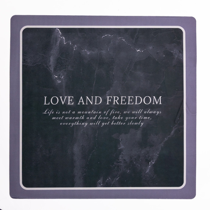 Коврик для ванной комнаты Love and freedom 58*58 см диатомитовый HP-42-10 Продумано до деталей 