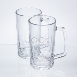 Набор кружек для пива Patterned Stein стеклянных 2 штуки по 530 мл HP-17-61 Практическое решение Jooki