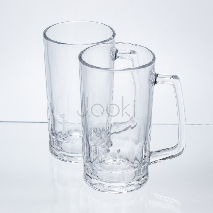Набор кружек для пива Patterned Stein стеклянных 2 штуки по 530 мл HP-17-61 Практическое решение Jooki