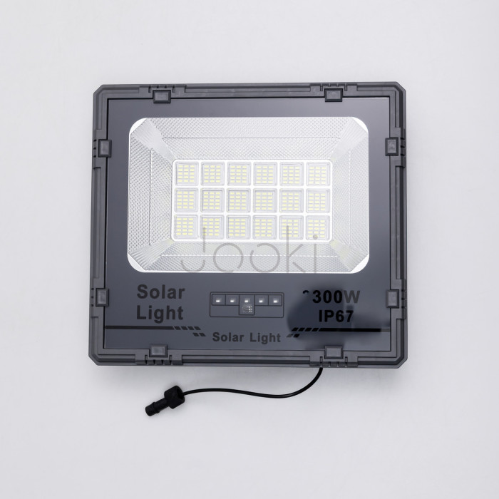 Уличный LED фонарь на солнечных батареях 31.6x27.8x7.5 см прожектор светодиодный уличный 270 LED 300 Вт с солнечной панелью HP-5-62 Продумано до деталей 