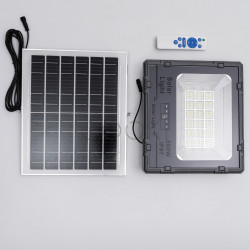 Уличный LED фонарь на солнечных батареях 31.6x27.8x7.5 см прожектор светодиодный уличный 270 LED 300 Вт с солнечной панелью HP-5-62 Продумано до деталей 