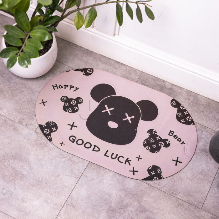 Диатомитовый овальный коврик для дома Good Luck 38×58 (см) влаговпитывающий коврик для кухни ванны и туалета HP-42-56 Проверенное качество Jooki