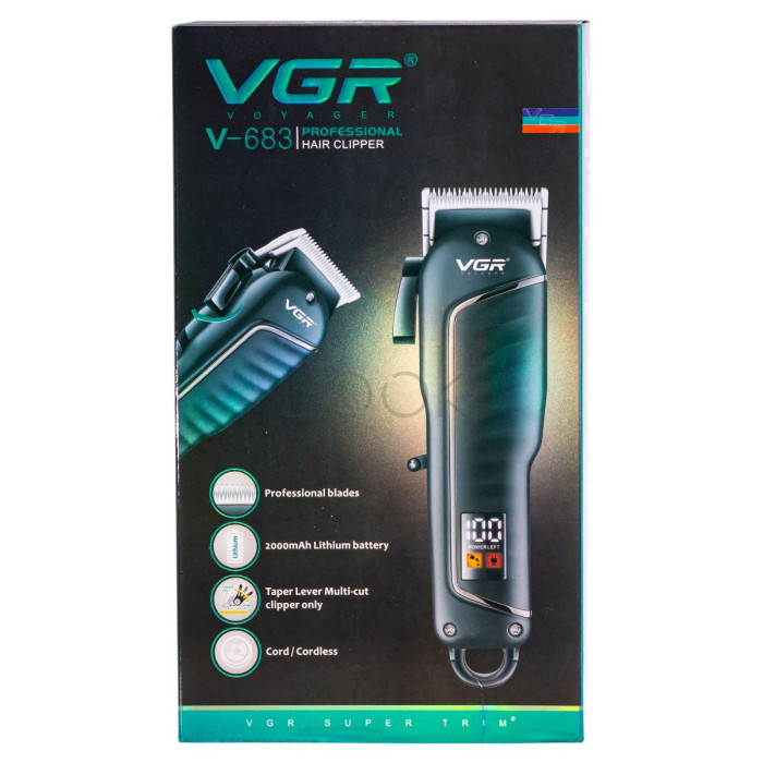Машинка для стрижки LED профессиональная с насадками VGR V-683 Надежный выбор Jooki