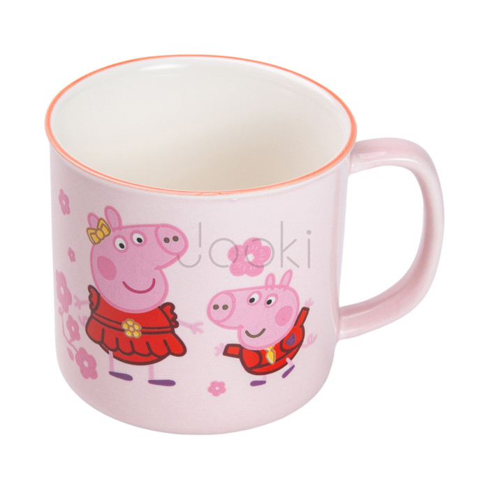 Кружка керамическая Peppa Pig 400 мл розовая  Jooki