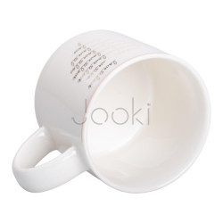 Кружка керамическая 350 (мл) для кофе и чая Белая Функциональность Jooki