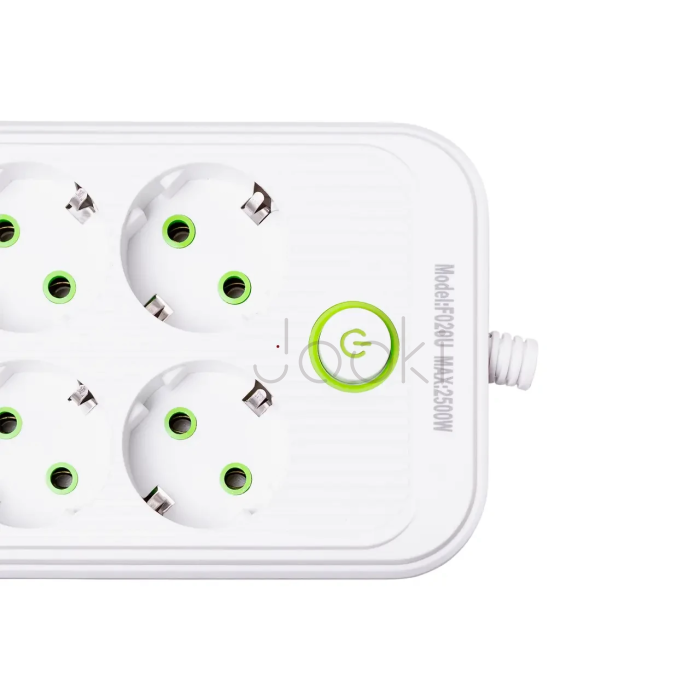 Мережевий фільтр подовжувач на 8 розеток з 3 USB 1 Type-C та кнопкою відключення F20U 4.7 м Чорний HP-5-29 Продумано до деталей 
