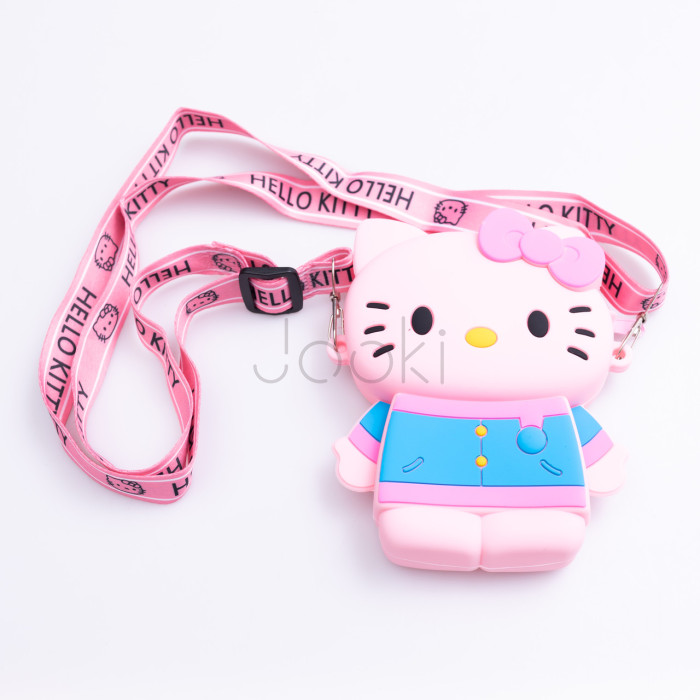 Дитяча силіконова сумочка Hello Kitty 13*10*3 см Рожева HP-55-1P  Jooki