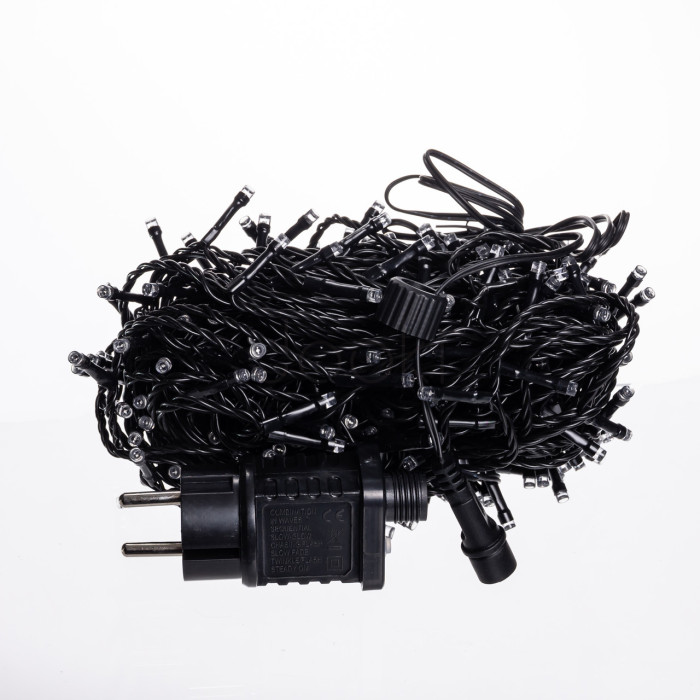 Гірлянда Нитка вулична 30 (м) 300 LED чорний провід Синій CF300L30MBBL  Jooki