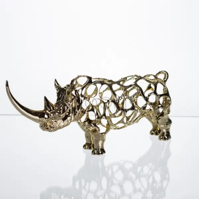Декоративная фигурка Rhinoceros 23х6х10 см металлическая HP-7-22 Продумано до деталей 