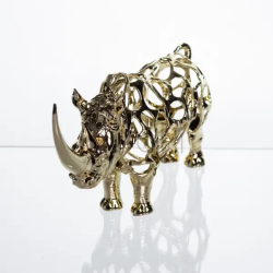 Декоративная фигурка Rhinoceros 23х6х10 см металлическая HP-7-22 Продумано до деталей 