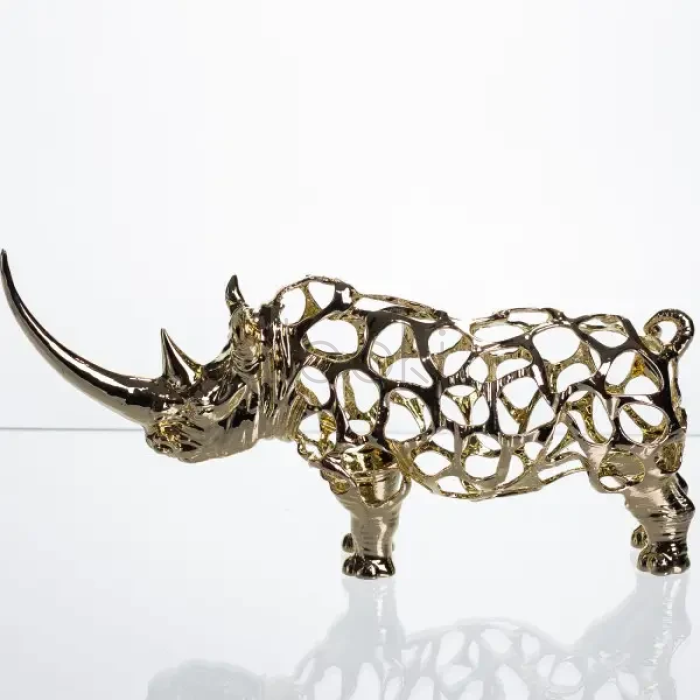 Декоративная фигурка Rhinoceros 23х6х10 см металлическая HP-7-22 Продумано до деталей 