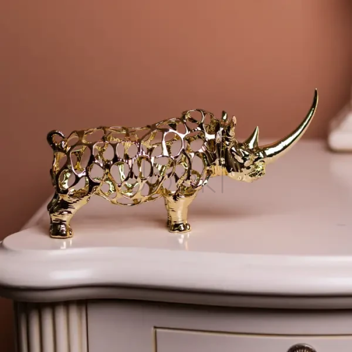 Декоративная фигурка Rhinoceros 23х6х10 см металлическая HP-7-22 Продумано до деталей 