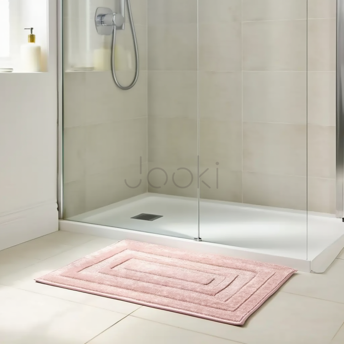 Коврик для ванной комнаты 60*90 см из микрофибры розовый CH-1806-30P  Jooki