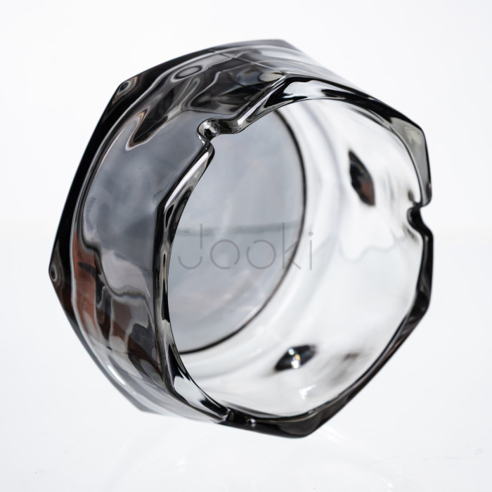 Попільничка скляна Diamond Faceted 12 см, сірий Yiwu HP-34-79  Jooki