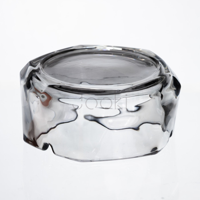 Попільничка скляна Diamond Faceted 12 см, сірий Yiwu HP-34-79  Jooki