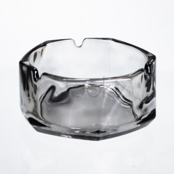 Попільничка скляна Diamond Faceted 12 см, сірий Yiwu HP-34-79  Jooki