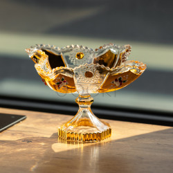 Конфетница стеклянная Crystal 12 см Yiwu HP-34-139