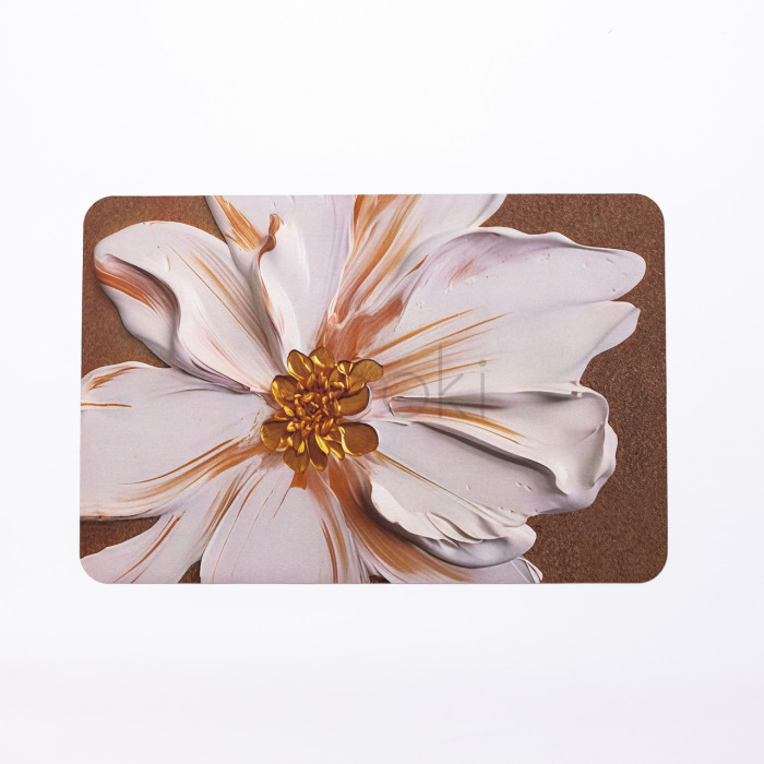 Килимок з 3D-принтом Impasto 58*38 см діатомітовий Yiwu HP-42-105  Jooki