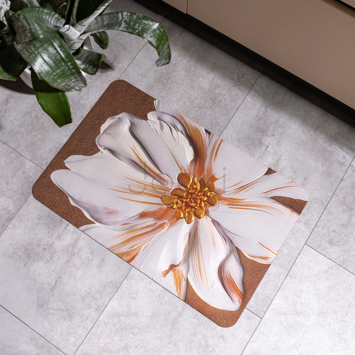 Килимок з 3D-принтом Impasto 58*38 см діатомітовий Yiwu HP-42-105  Jooki