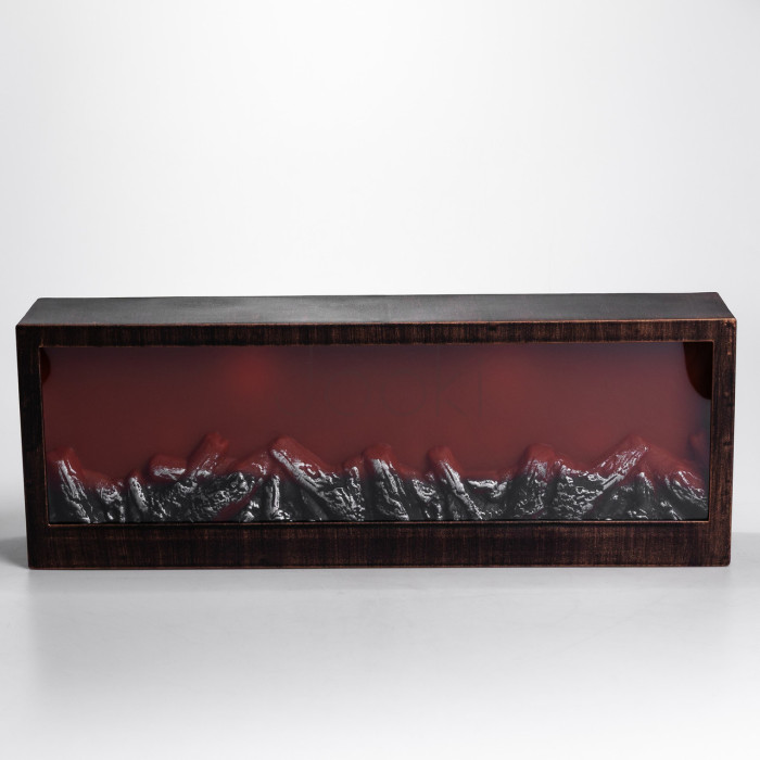 Камин декоративный с LED-подсветкой 60*10*20 см, бронзовый Yiwu SP-26BR Продумано до деталей 