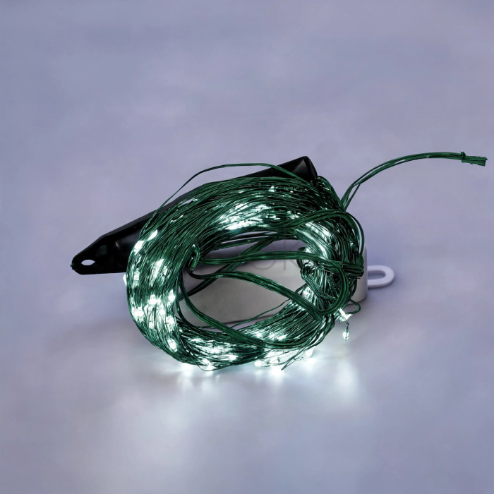 Гирлянда Конский хвост 200 LED 10 нитей 2 м зеленая, белый GarlandoPro 1733012GW  Jooki
