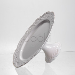 Тортівниця порцелянова Pearl 25,5 см Yiwu 120-YH-HG044 Продумано до деталей 