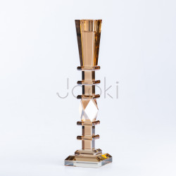 Свічник скляний 27.5 (см) високий класичний HP36555L  Jooki