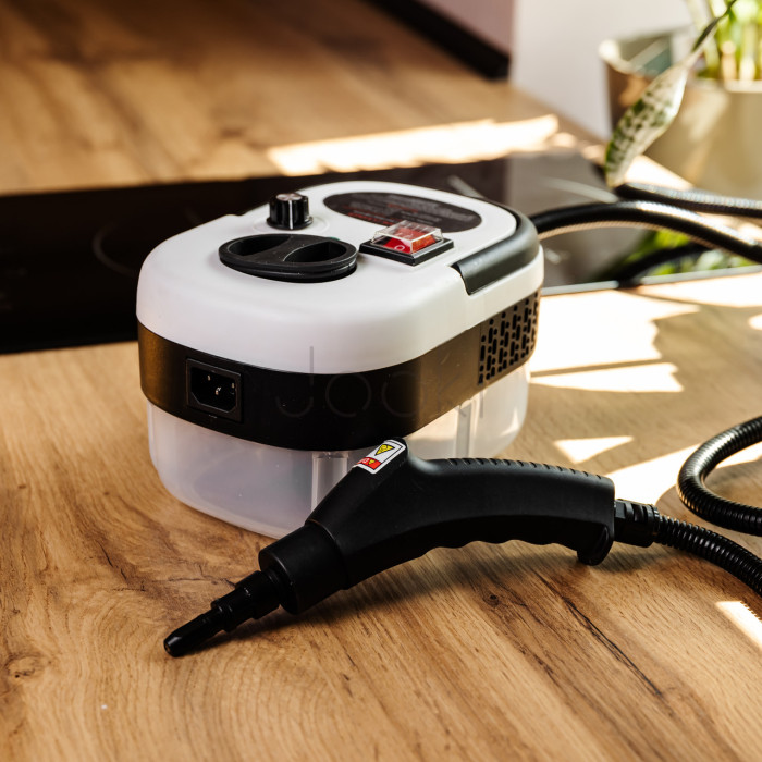 Пароочисник ручний Steam Cleaner 2500 Вт із набором та баком 1.2л HP-SC-002-white Зручність і стиль Jooki