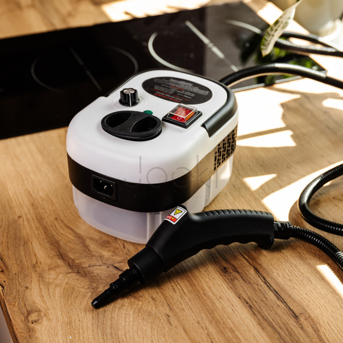Пароочисник ручний Steam Cleaner 2500 Вт із набором та баком 1.2л HP-SC-002-white Зручність і стиль Jooki