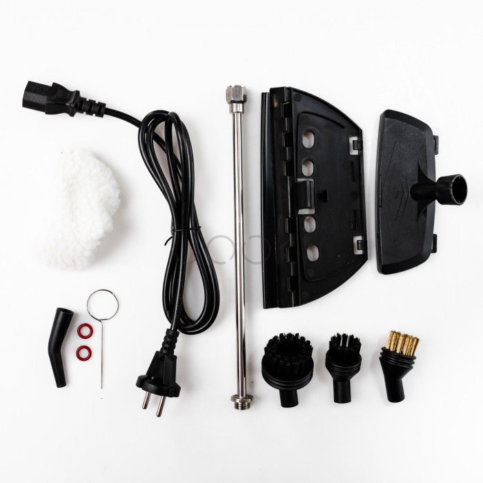 Пароочисник ручний Steam Cleaner 2500 Вт із набором та баком 1.2л HP-SC-002-white Зручність і стиль Jooki