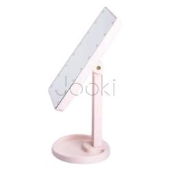 Дзеркало косметичне 21х16 см 16 LED Чорне HP-10-3AP Перевірена якість Jooki