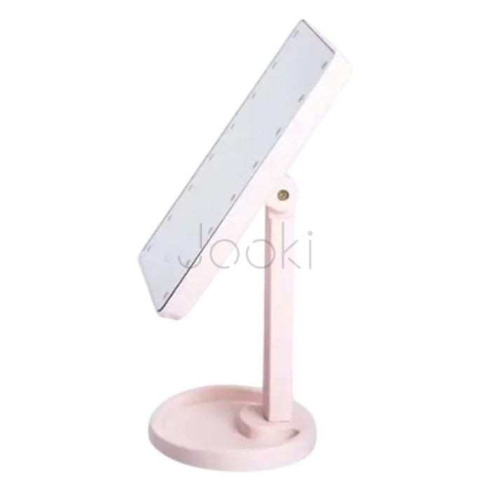 Дзеркало косметичне 21х16 см 16 LED Чорне HP-10-3AP Перевірена якість Jooki