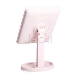 Дзеркало косметичне 21х16 см 16 LED Чорне HP-10-3AP Перевірена якість Jooki