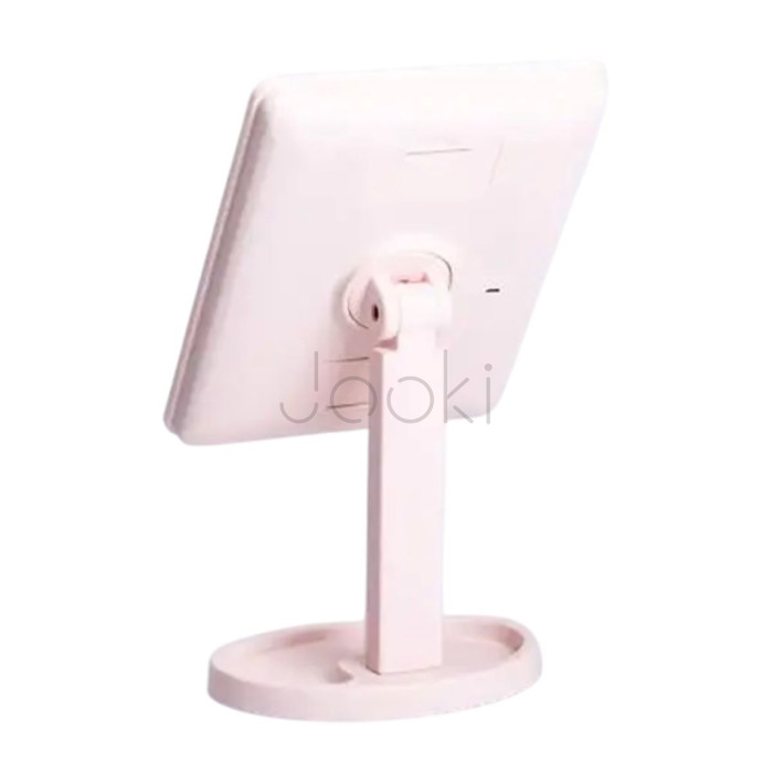 Дзеркало косметичне 21х16 см 16 LED Чорне HP-10-3AP Перевірена якість Jooki