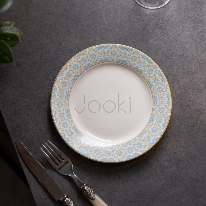 Тарелка десертная керамическая 19 см с орнаментом  Jooki