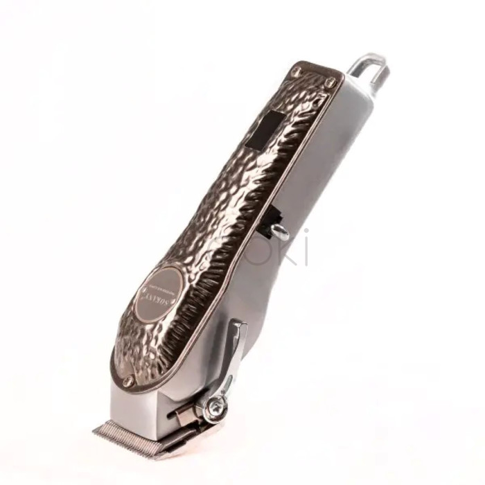Машинка для стрижки Sokany SK-LF-9976 аккумуляторная с 4 насадками и USB серебро Удобство и стиль Jooki