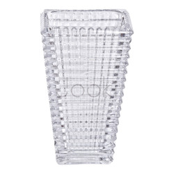 Прямоугольная декоративная ваза для цветов из стекла, 17 см.  Jooki