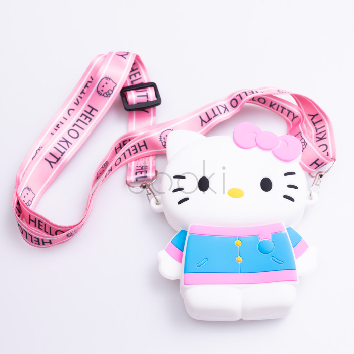 Дитяча силіконова сумочка Hello Kitty 13*10*3 см Білий HP-55-1W Для комфорту кожного дня 