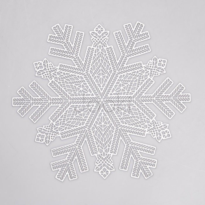 Коврик для сервировки стола Snowflake 38 см серебро HP-36327-21 Практическое решение Jooki