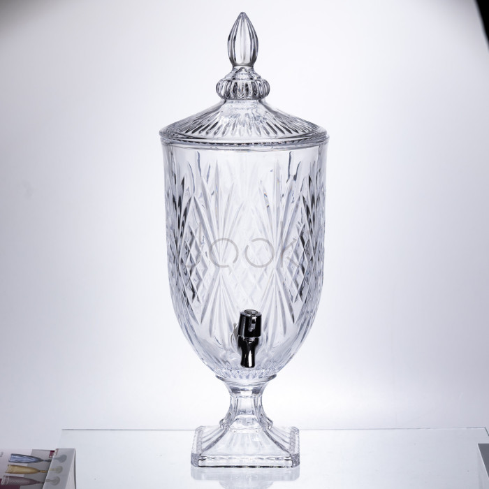 Лимонадниця Classic Crystal 5л із краном HP-19-297 глек диспенсер для напоїв прозорий Продумано до деталей 