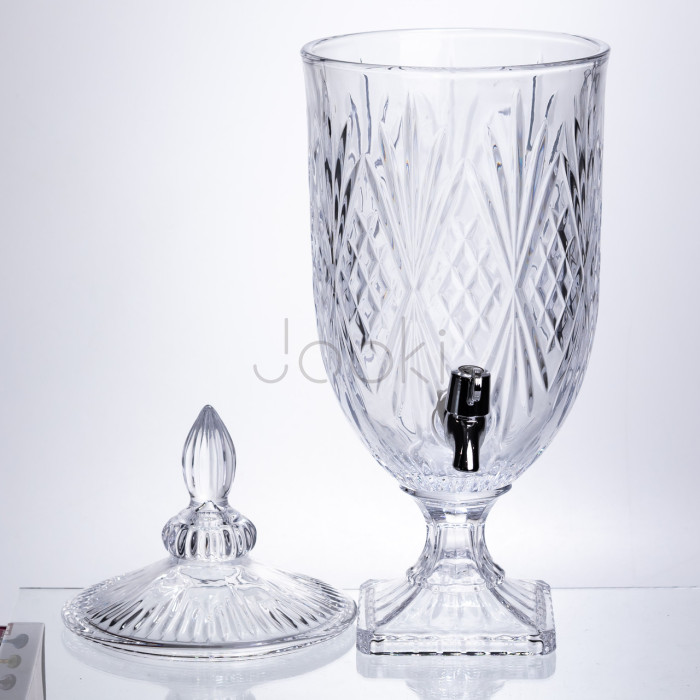 Лимонадниця Classic Crystal 5л із краном HP-19-297 глек диспенсер для напоїв прозорий Продумано до деталей 