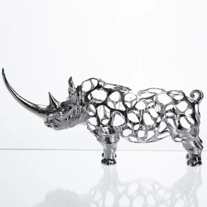 Декоративная фигурка Rhinoceros 23x6x10 см металлическая HP-7-23 Надежный выбор Jooki