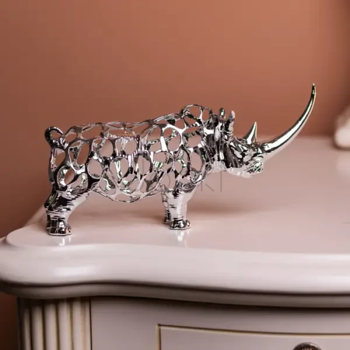 Декоративная фигурка Rhinoceros 23x6x10 см металлическая HP-7-23 Надежный выбор Jooki